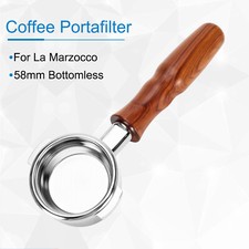 Portafiltro Caffè 58mm per La Marzocco Espresso Filtro Senza Fondo Due Orecchie