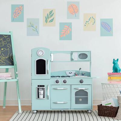 Kids Retro Little Chef Westchester Kitchen Playset Pretend Play Cooking Toy