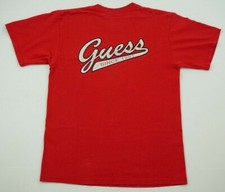 Red Guess shirt made in USA tagged small Classic Fashion