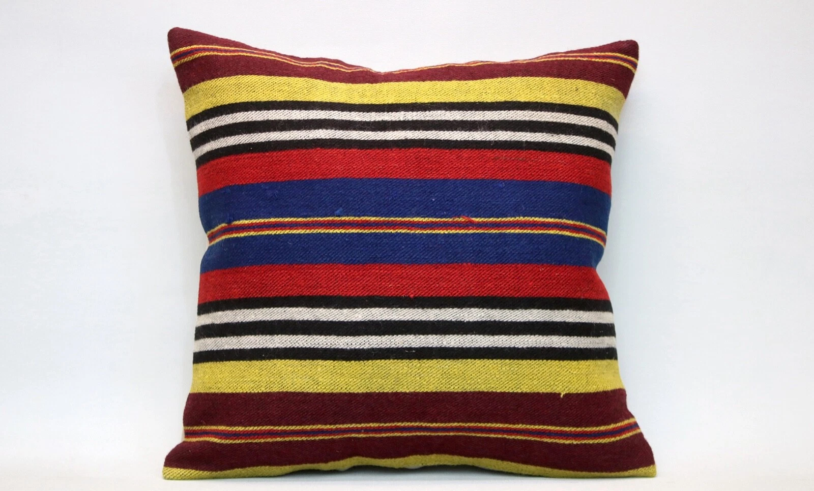 Kilim Pillow Cover, 16x16 in, Ethnic Pillow, Throw Pillow, Decorative Pillow