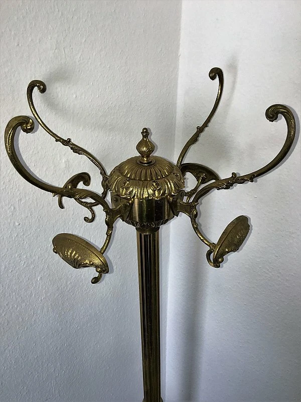 Garderobenständer Kleiderständer Messing Garderobe drehbare Krone - Image 3 of 4