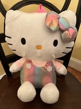 Hello Kitty Shiny Pink 14" Plush Backpack-NWT Sanrio