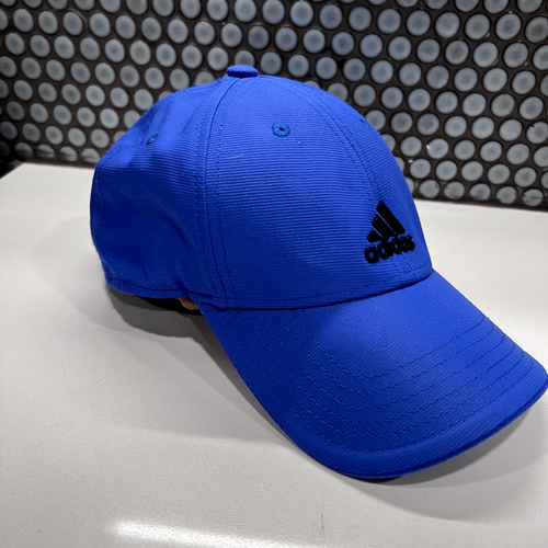 Adidas Hat Cap Strap Back Blue Trefoil Logo Spell Out Casual Mens Adjustable - 第 3/11 張圖片