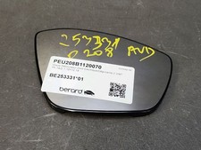 Glace de rétroviseur Peugeot 208
