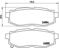 Brembo P 78 018 Bremsbelagsatz, Scheibenbremse Passend FüR Subaru Toyota