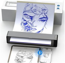 Wormhole Tattoo Stencil Printer, Wireless Bluetooth Tattoo Printer with 2,500mAh