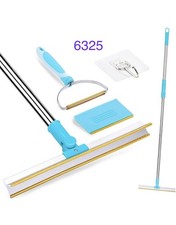3 in 1 Pet Hair Remover Carpet Rake 55  Telescopic Handle Lint Scraper NEW