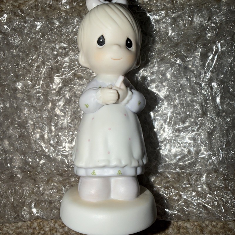 Precious Moments 1989 The Good Lord Always Delivers Figurine 523453 Vintage