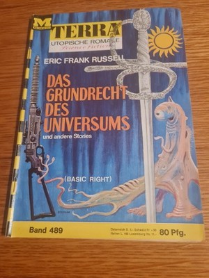 Terra utopische Romane Band  489 das Grundrecht des Universums