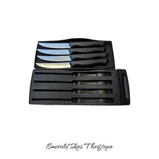 Pampered Chef Steak Knife Set with Built-In S...