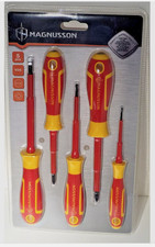 Magnusson Professional VDE Electricians 5 Piece  Screwdriver Set