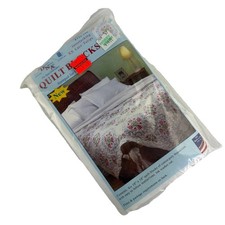 Jack Dempsey Stamped White Quilt Blocks 18"X18" 6/Pkg-XX Lace Tulips 732 296