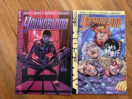 Youngblood (Vol. 3) #1B, 2A VF; Awesome Alan Moore Ian Churchill Steve ...