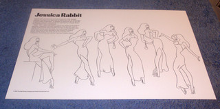 DISNEY CONSUMER PRODUCTS DESIGN JESSICA RABBIT 11" X 17" ARTIST MODEL SHEET