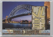 2017 Goodwin Champions World Traveler Map Relics Sydney Harbour Bridge so4