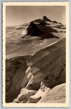 Schafgletscher Spalten Oetztaler Alpen Glacier Scene Real Photo RPPC