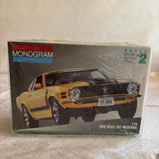 Monogram 1970 Boss 302 Mustang Vtg 1991 1:24 Model Car Kit Ford 2923 New
