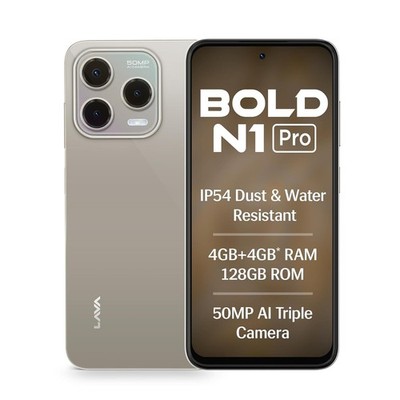 Lava Bold N1 Pro ( Gold, 4 GB RAM, 128 GB )octa-core processor Unlocked Phone.