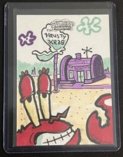 2025 TOPPS CHROME SPONGEBOB 25th ANNIVERSARY MR. KRABS SKETCH CARD 1/1