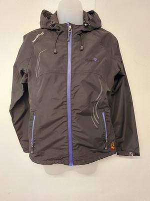 Alpinist Damen Outdoor All Conditions Plus Jacke 10 schwarz Kapuze Reißverschlusstaschen