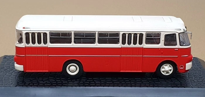 Atlas Editions 1/72 Scale 3 570 006 - 1959 Ikarus 620 Bus Coach - Red/White - Image 3 of 4