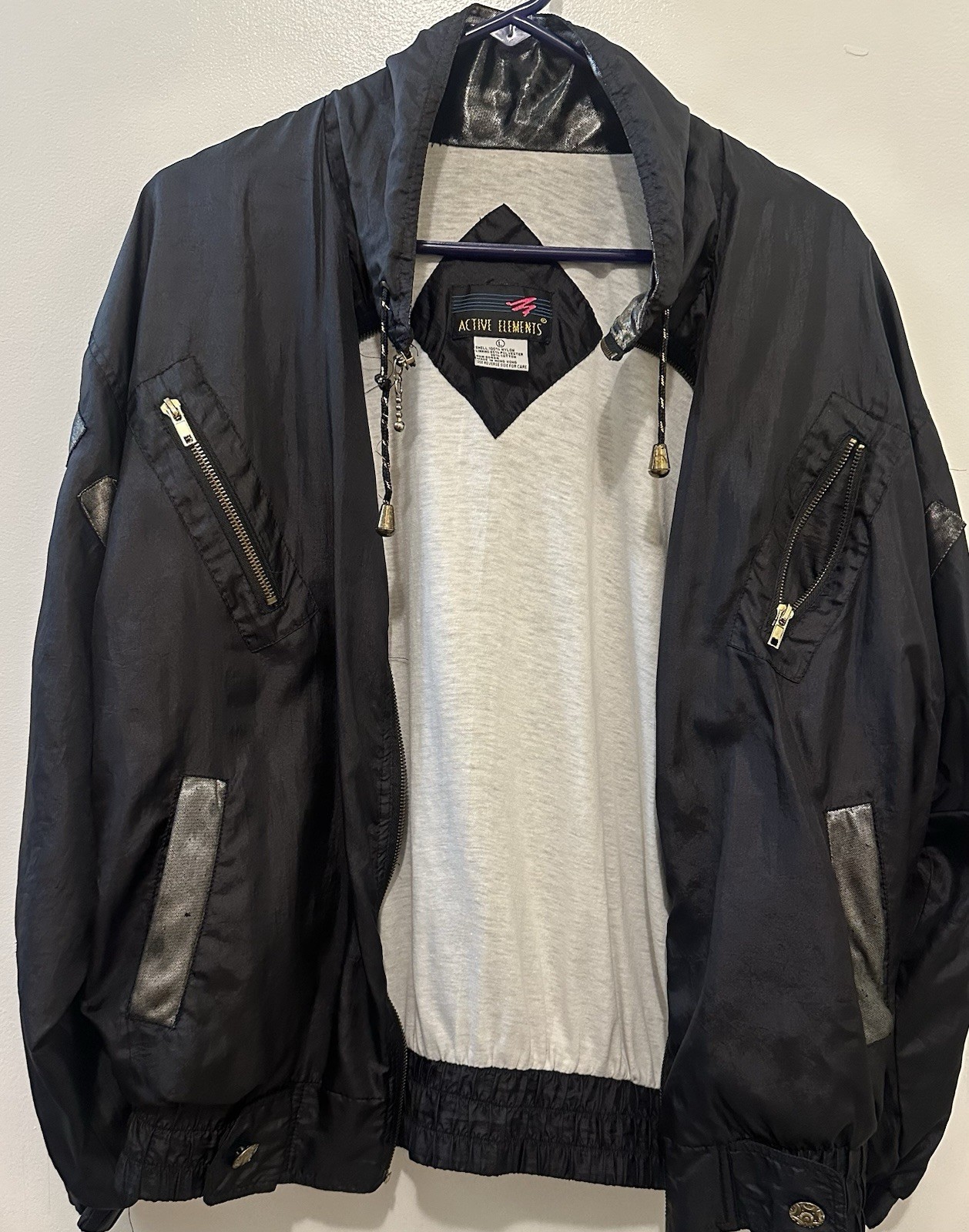 Active Elements Men Bomber Jacket Vintage Y2K Str… - image 2