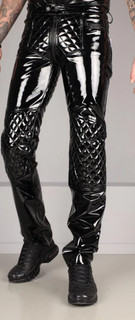 PVC Jeans von Mr.Riegillio schwarz gepolstert Größe M kaum getragen.