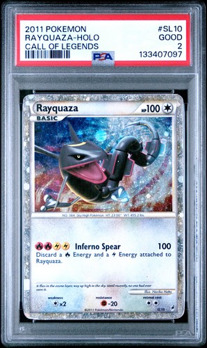 Rayquaza graded PSA 2 for sale on eBay