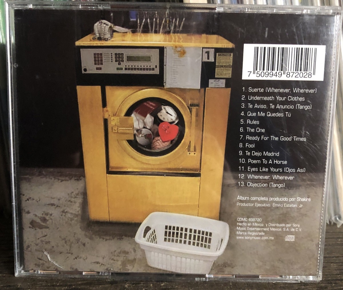 SHAKIRA -SERVICIO DE LAVANDERIA- 2001 MEXICAN CD ALBUM LATIN POP
