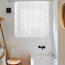 Waterproof Shower Curtain for Window Inside 40W x 36L Pack of 1 , Frosted