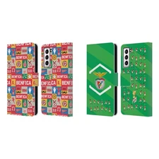 OFFICIAL S.L. BENFICA GRAPHICS LEATHER BOOK WALLET CASE FOR SAMSUNG PHONES 4