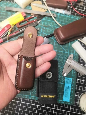 Lederscheide für Leatherman Squirt PS4 - Italian Tuscany Veg-Tanned, Mehrfarbig - Bild 1 von 4