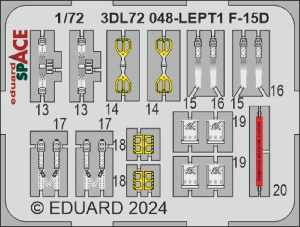 Eduard Accessories 3DL72048 - 1:72 F-15D Space - New