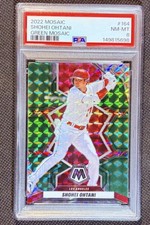 2022 Panini Mosaic Shohei Ohtani Green Mosaic Prizm #164 Baseball Card PSA 8!!!!