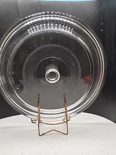 Vintage Dome Glass 12" Lid For Cast Iron Skillet Dutch Oven Rings Pebbled Mexico