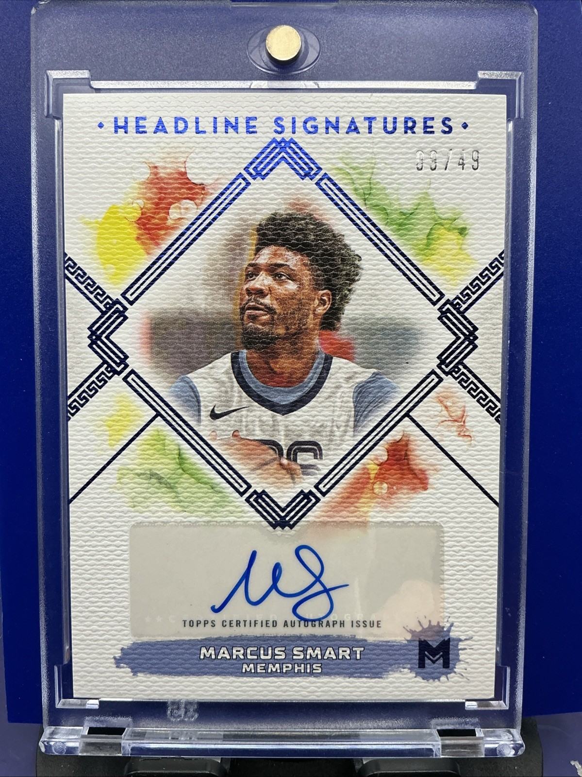 Marcus Smart 2023-24 Topps Motif Headline Signatures Auto Winsor SP 09/49