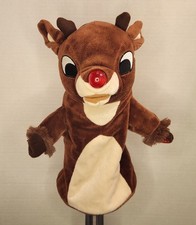 Rudolph the Red-Nosed Reindeer Hand Puppet / Stuffed Animal / Plush