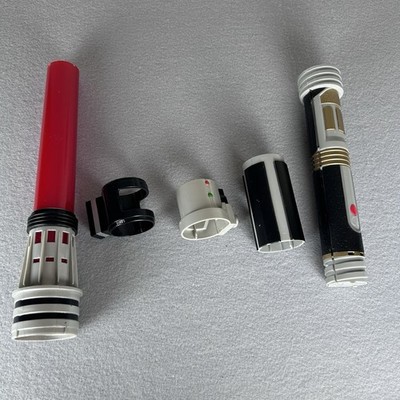Star Wars LFL Hasbro 2007 Red Lightsaber Build A Lightsaber Kit w/ Crystals