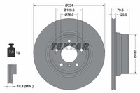 2Er-Set 2Er Set Bremsscheibe Textar 92146303 BMW 34216756849 BMW 6756849