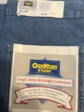 Vtg Men  s Oshkosh B  Gosh Sanforized Denim Carpenter Jeans Pants Union USA 29x34