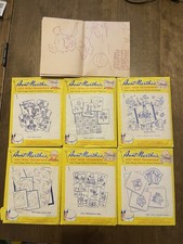 Vintage Aunt Martha's Hot Iron Transfers Lot of 6 Owls Animals Frogs Pigs