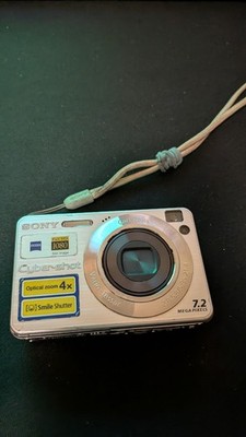 Sony Cyber-shot DSC-W110 7.2 MP Digital Camera Silver  No Card  Teated & Working