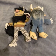 Vtg Crocodile Creek  Where The Wild Things Are Mini Plush Lot 