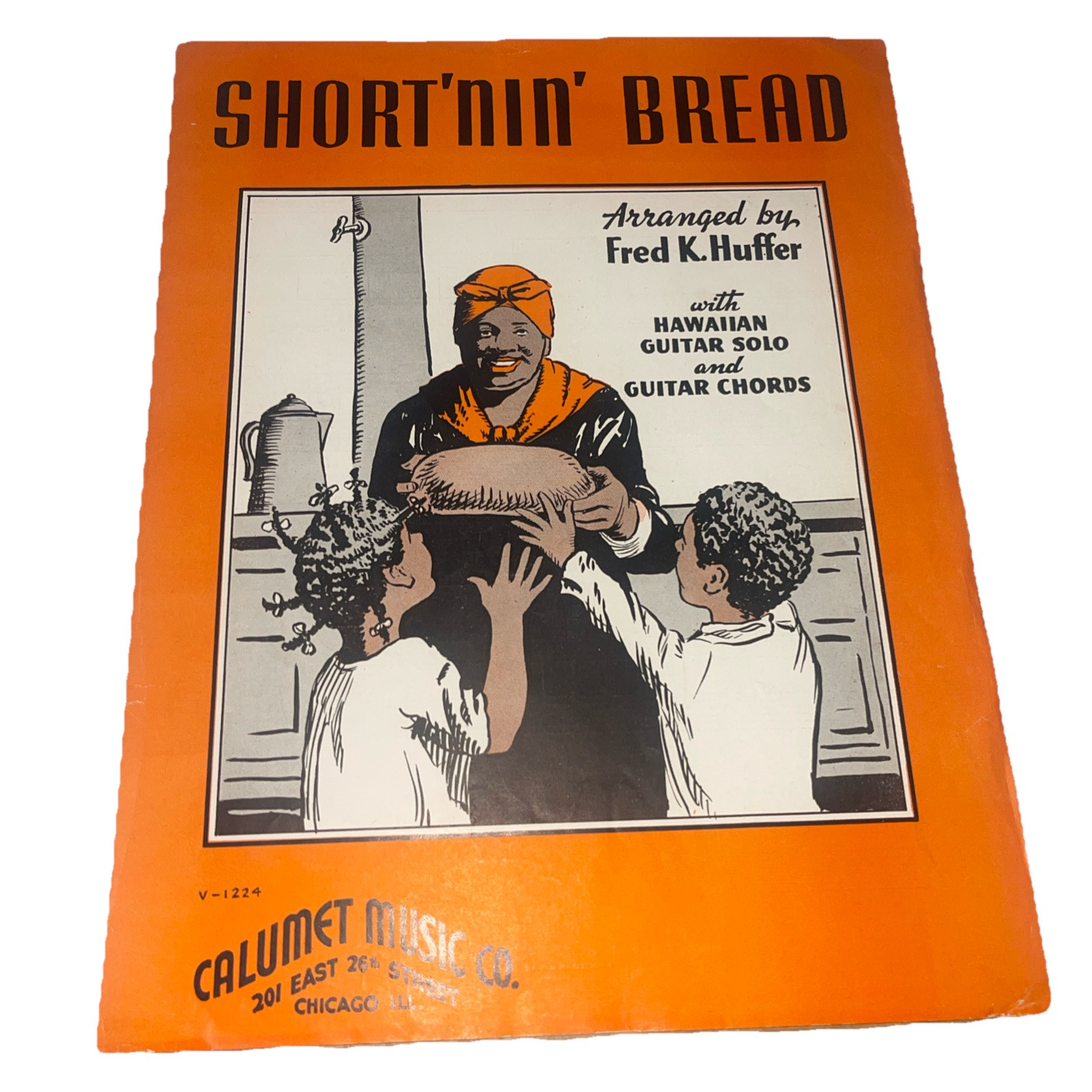 Vintage Sheet Music Short'nin' Bread,  Fred K Huffer 1934 Hawaiian Guitar solo