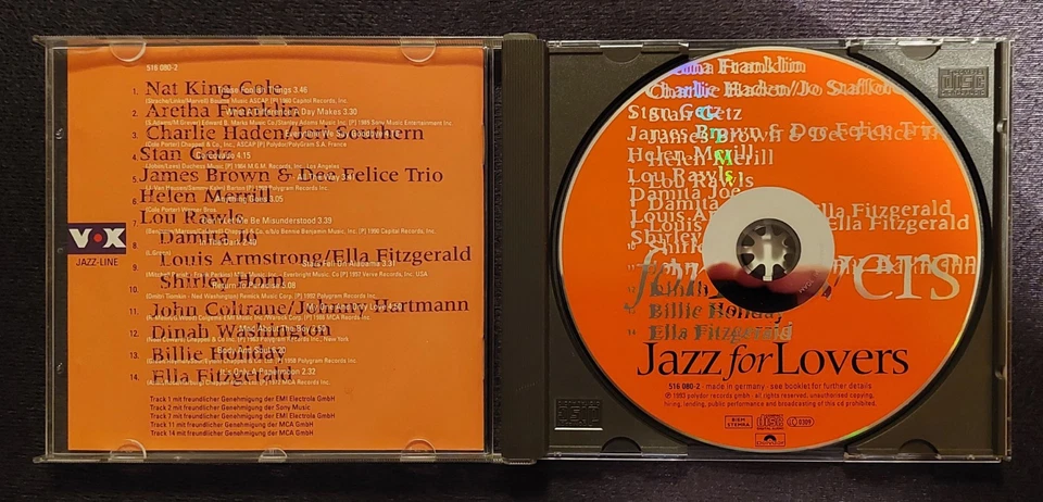 Jazz For Lovers, Volume 2, von 1993, Cd - Bild 3 von 3