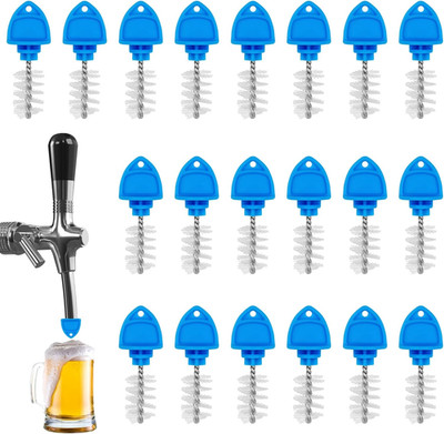 20 Pcs Beer Tap Plug Brush,Beer Line Cleaner,Draft Beer Faucet Cleaning Brush,Fo