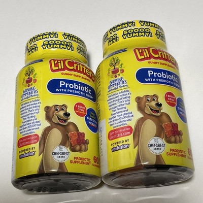 (2 BOTTLE) Lil Critters Gummy Probiotic Supplements TOTAL 120ct EXP:1&3/26