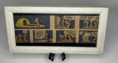 VTG Bloom County Framed Sunday Comic Strip Berke Breathed Opus Christmas 1987