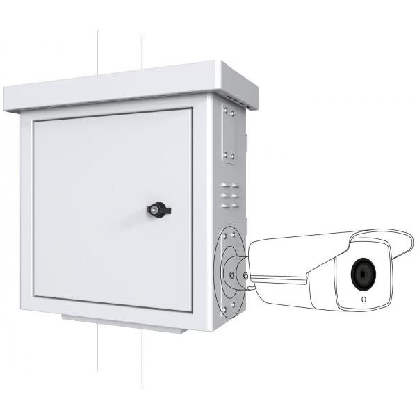 Lanview RCCTV001 rack 0U Bianco (Mini Radius Pole Mounted - CCTV Cabinet For 4 c
