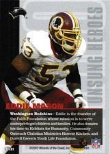 2002 NFL Showdown Eddie Mason NFLPA Awards Banquet Unsung Heroes